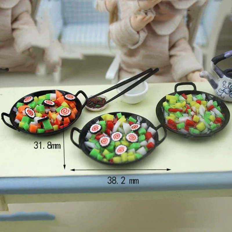 1pc New Arrival Mini alloy Frying pan Food pot Miniature Dollhouse Accessories Simulation Kitchen utensils doll decor Toys gift
1pc New Arrival Mini alloy Frying pan Food pot Miniature Dollhouse Accessories Simulation Kitchen utensils doll decor Toys gift