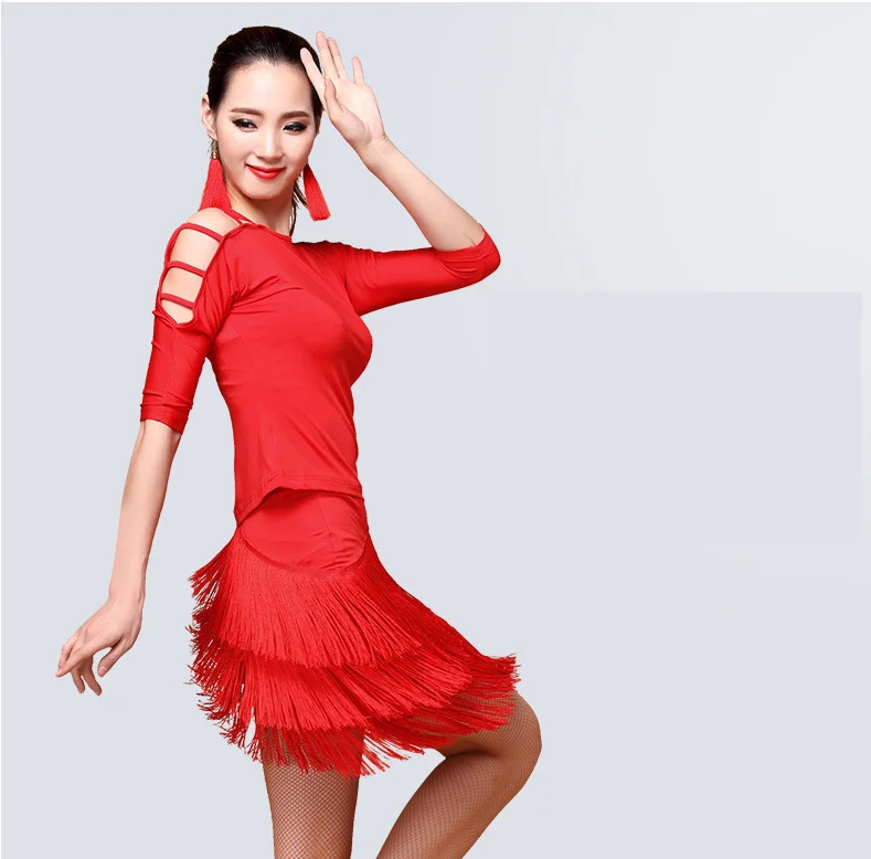 Adult Slim Ballroom Fringe Latin Salsa Cha Cha Competition Dance Costume Clothes for Women Dance Wear Dancing Tops Skirts
Adult Slim Ballroom Fringe Latin Salsa Cha Cha Competition Dance Costume Clothes for Women Dance Wear Dancing Tops Skirts