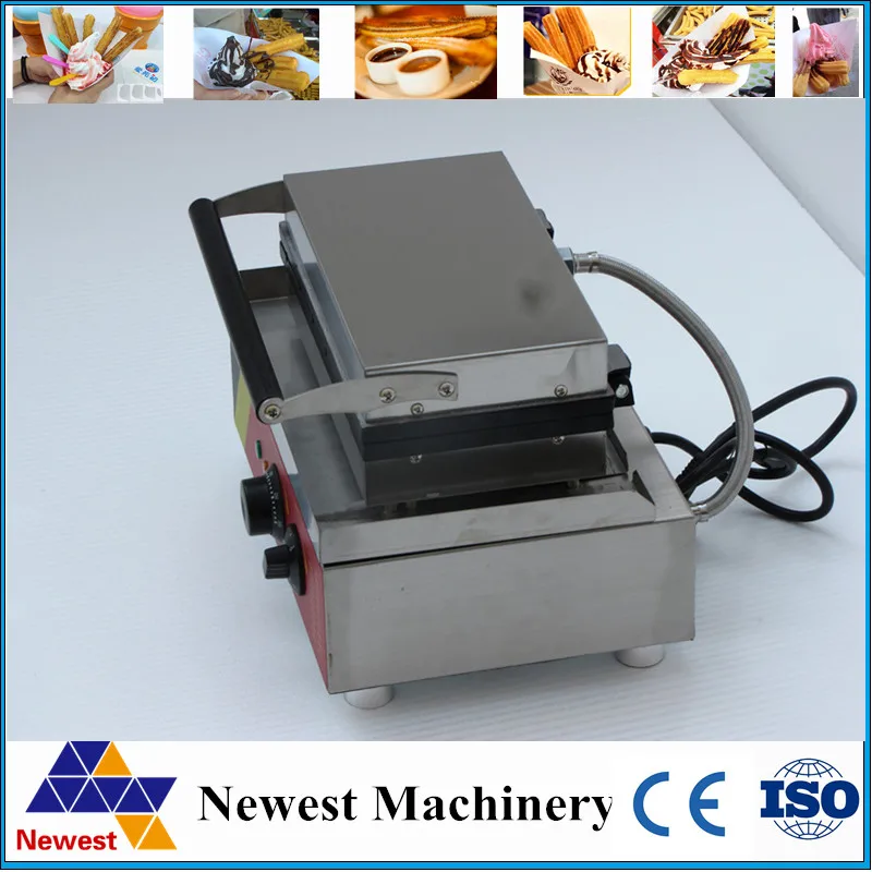 

Stainless steel 220V churro showcase machine with heat food warmer and oil filter tray; Churro display warmer