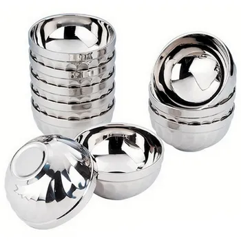 1 PC Eco-Friendly Bowl Classic Anti-Rust Stainless Steel Smooth Rolled Edge Resistant Safe Kids Children Bowl P0.21
1 PC Eco-Friendly Bowl Classic Anti-Rust Stainless Steel Smooth Rolled Edge Resistant Safe Kids Children Bowl P0.21