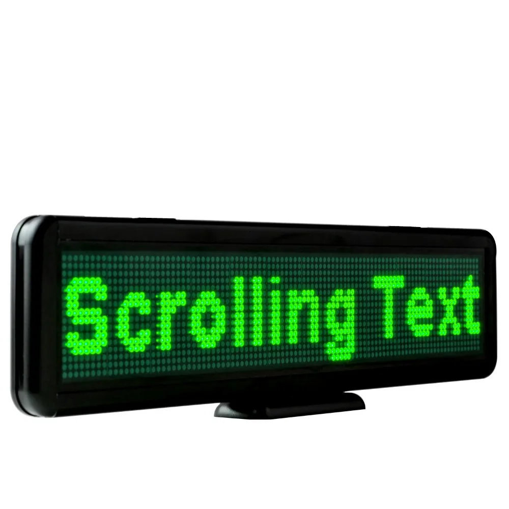 AC110V 220V DC9 -30v Green Store Advertising LED Scrolling Display Board Programmable Built-in battery support any languages
AC110V 220V DC9 -30v Green Store Advertising LED Scrolling Display Board Programmable Built-in battery support any languages