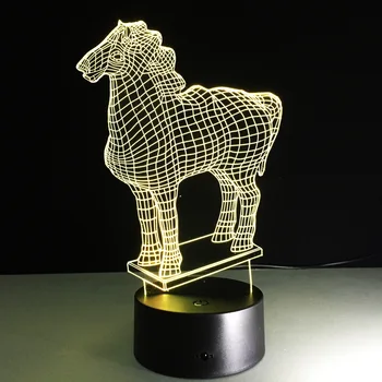 Funny New Horse 3D Animal LED Lamp Model Night Lights 7 Color USB Sensor Lamp for Kids Toy Lights Christmas Holiday Newyear Gift
Funny New Horse 3D Animal LED Lamp Model Night Lights 7 Color USB Sensor Lamp for Kids Toy Lights Christmas Holiday Newyear Gift