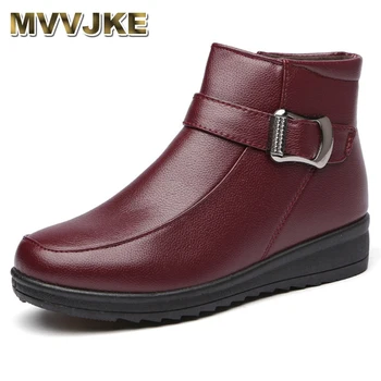 MVVJKE Women Flat Boots 2018 Winter Fashion PU Leather Mother Boots Women's Casual Ankle Wedges Snow Boots Women Shoes
MVVJKE Women Flat Boots 2018 Winter Fashion PU Leather Mother Boots Women's Casual Ankle Wedges Snow Boots Women Shoes