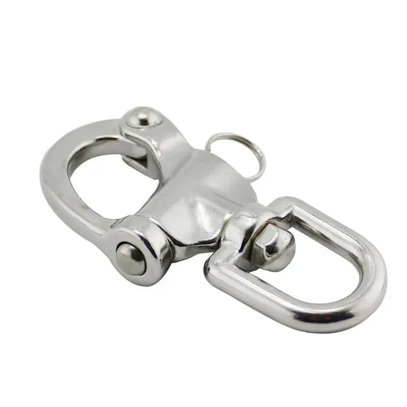 Stainless Steel D Ring Swivel Eye Snap Shackle with Large Bail for Outdoor Activities
Stainless Steel D Ring Swivel Eye Snap Shackle with Large Bail for Outdoor Activities