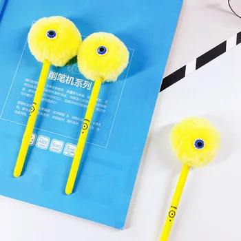 24 pcs/lot Plush ball gel pen Cute Minion 0.5 mm black ink neutral pen office school writing supplies Promotional Gift
24 pcs/lot Plush ball gel pen Cute Minion 0.5 mm black ink neutral pen office school writing supplies Promotional Gift