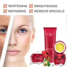 Visage blanchiment de la peau blanc crème visage peau femmes beauté hydratant supprimer Rousseur anti rides mélanine chatoiement ferme lady ensembles(China)