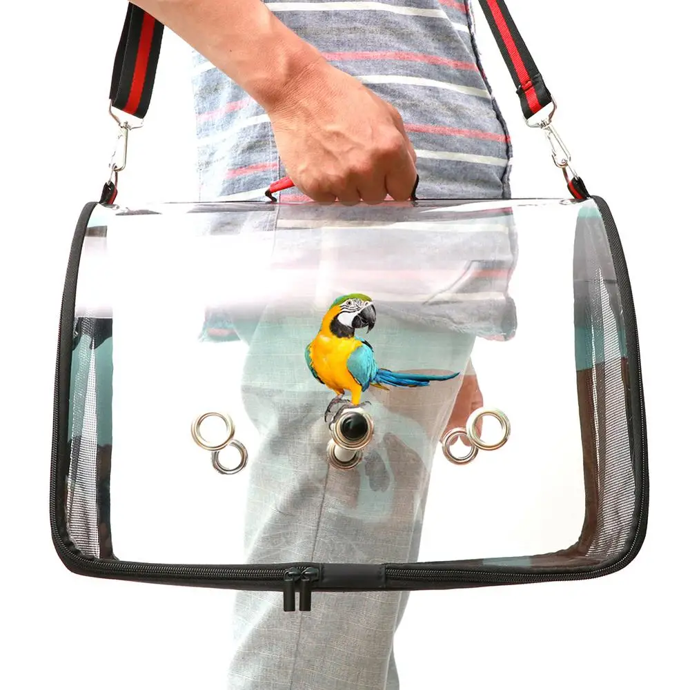 PVC Transparent Outdoor Travel Bird Cage Breathable Panoramic Design Parrot Handbag Portable Shoulder Bag Bird Supplies 20E
PVC Transparent Outdoor Travel Bird Cage Breathable Panoramic Design Parrot Handbag Portable Shoulder Bag Bird Supplies 20E