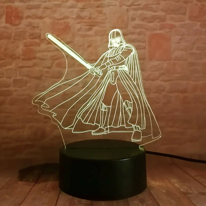 LED Luminous Nightlight Colourful Fairy Light Glow in the Dark Night Model Star Wars Darth Vader Action Figure Toys
LED Luminous Nightlight Colourful Fairy Light Glow in the Dark Night Model Star Wars Darth Vader Action Figure Toys