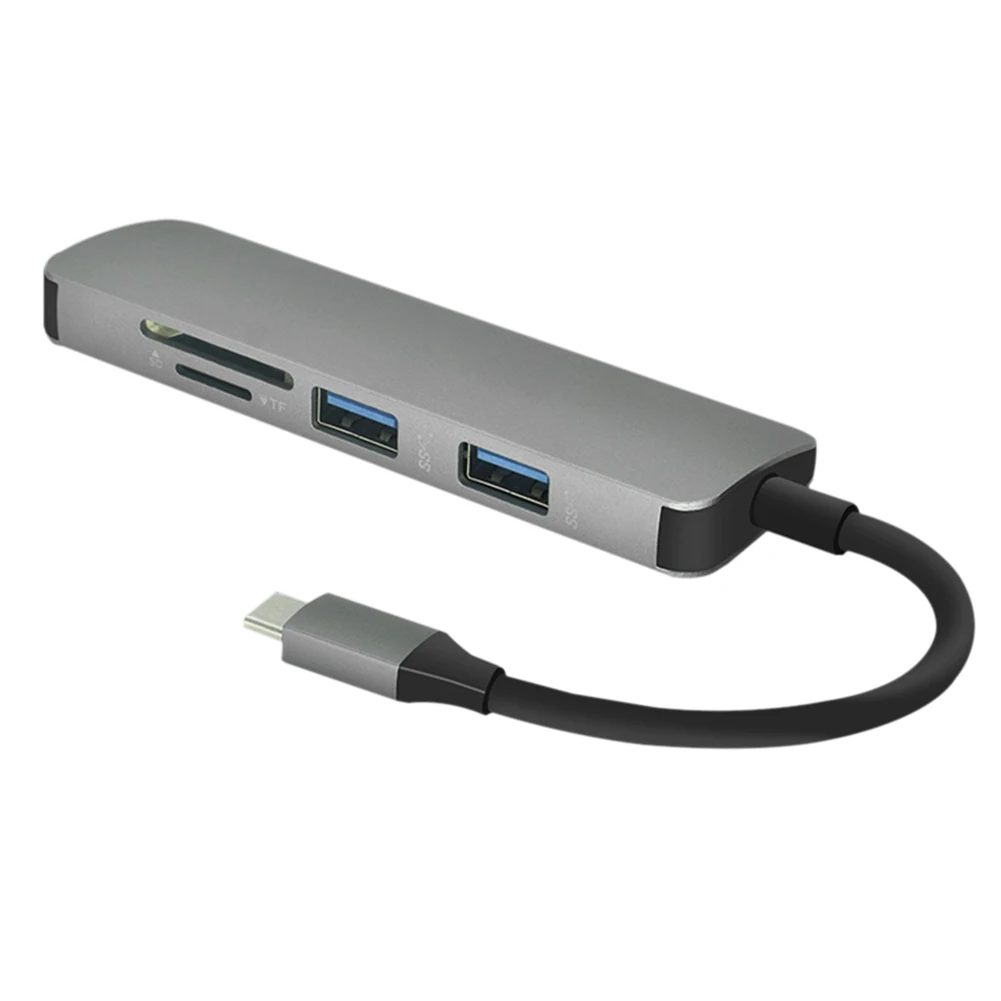 5 in 1 USB C HUB Type C HUB to HDMI Ethernet Multi USB 3.0 Port Adapter For MacBook Pro Air Dock USB-C HUB
5 in 1 USB C HUB Type C HUB to HDMI Ethernet Multi USB 3.0 Port Adapter For MacBook Pro Air Dock USB-C HUB