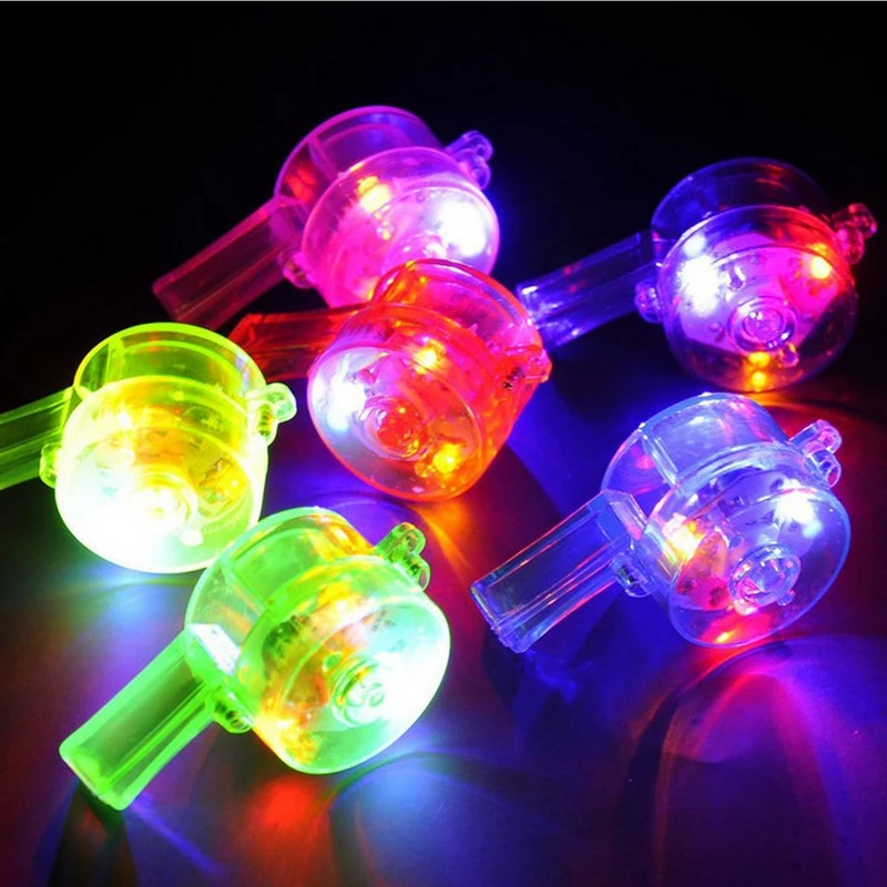 Luminous Whistle Toys Flashing Whistle Colorful Lanyard LED Light Up Fun In the Dark Party Toys Rave light stick toy for kids
Luminous Whistle Toys Flashing Whistle Colorful Lanyard LED Light Up Fun In the Dark Party Toys Rave light stick toy for kids