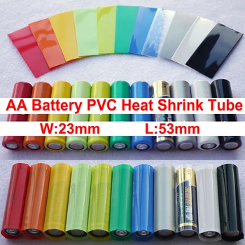 80pcs Yellow Green Red Orange Pink Silver Colorful 23mm Width 53mm Length AA Battery Insulation PVC Heat Shrink Shrinkable Tube
80pcs Yellow Green Red Orange Pink Silver Colorful 23mm Width 53mm Length AA Battery Insulation PVC Heat Shrink Shrinkable Tube