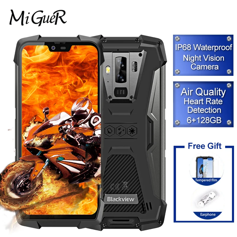 NEW Blackview BV9700 Pro IP68/IP69K Rugged Mobile Phone Helio P70 Octa core 6+128GB 5.84" IPS 16MP+8MP 4G Face ID Smartphone
NEW Blackview BV9700 Pro IP68/IP69K Rugged Mobile Phone Helio P70 Octa core 6+128GB 5.84" IPS 16MP+8MP 4G Face ID Smartphone