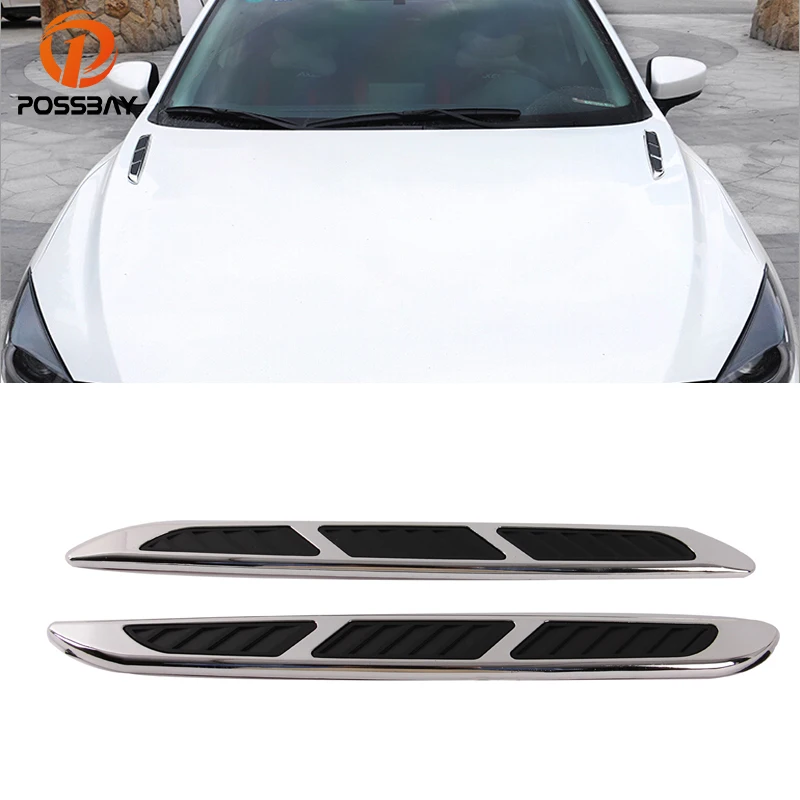 POSSBAY Universal Air Flow Vent Cover Stickers Black Silver Hood Fender Decoration Intake Grille Side Decals Outlet Hole Covers
POSSBAY Universal Air Flow Vent Cover Stickers Black Silver Hood Fender Decoration Intake Grille Side Decals Outlet Hole Covers