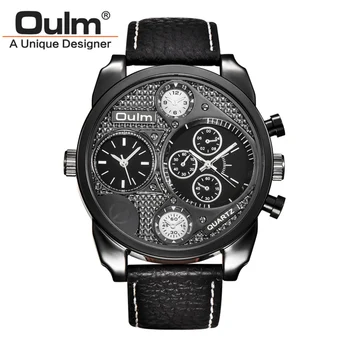 Oulm Watch Male Casual Leather Strap Quartz-watch Top Brand Luxury Men Sports Military Big Clock Mens Watches relojes hombre
Oulm Watch Male Casual Leather Strap Quartz-watch Top Brand Luxury Men Sports Military Big Clock Mens Watches relojes hombre