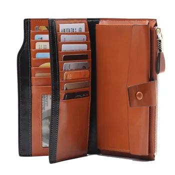 2018 Long Women Genuine Cow Leather Wallets Zipper Korean Solid Fashion Purses Card Horder Coin Pocket RFID Female Wallets
2018 Long Women Genuine Cow Leather Wallets Zipper Korean Solid Fashion Purses Card Horder Coin Pocket RFID Female Wallets