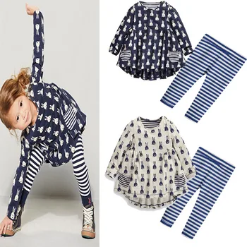 2pcs baby kids suit girls long sleeve Set children clothes cute cartoon rabbit dress irregular falbala Children stripe trousers
2pcs baby kids suit girls long sleeve Set children clothes cute cartoon rabbit dress irregular falbala Children stripe trousers