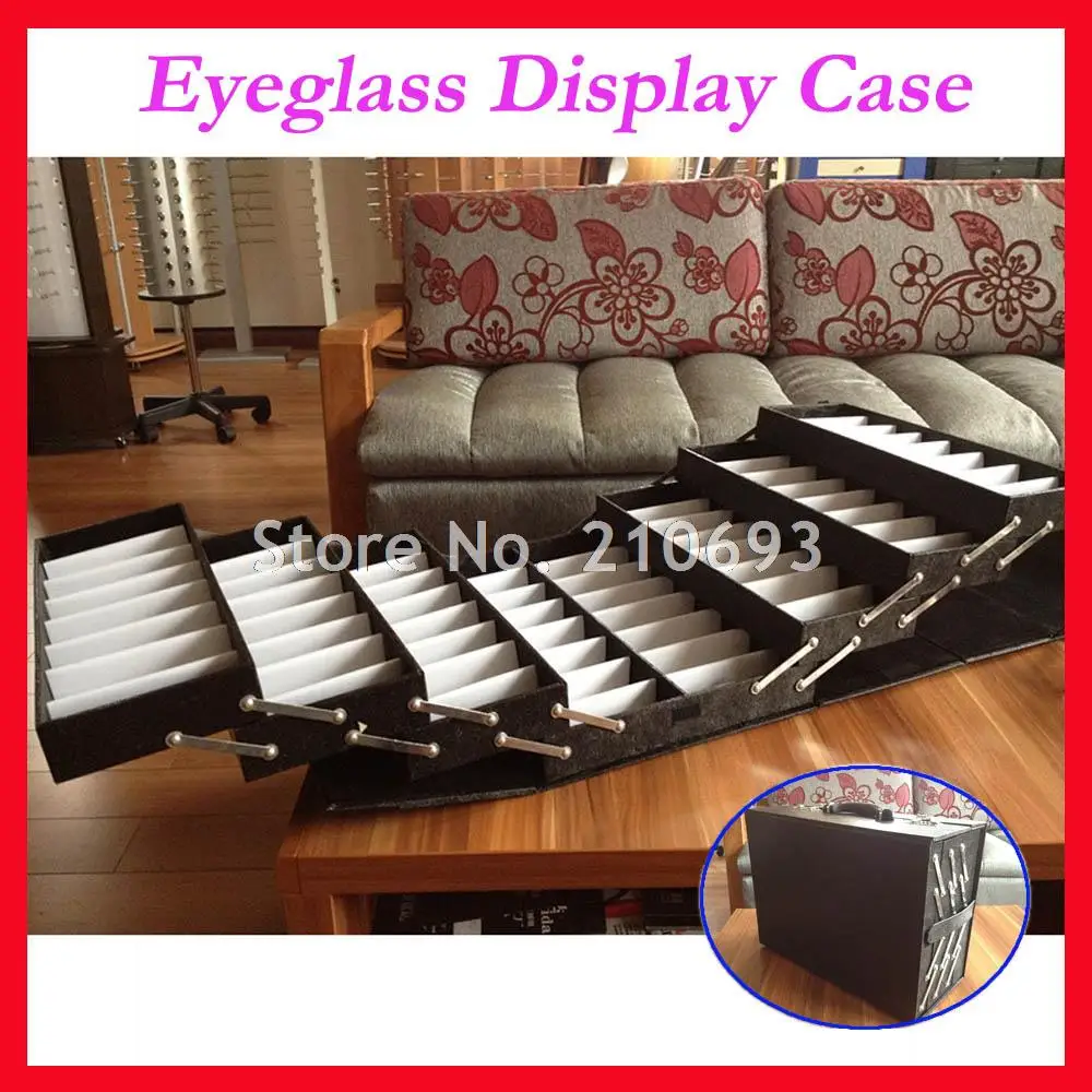 A64 Foldable Eyeglass Eyewear Optical Frame Sunglasses Suitcase Display case Hold 64pcs of glasses
A64 Foldable Eyeglass Eyewear Optical Frame Sunglasses Suitcase Display case Hold 64pcs of glasses
