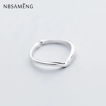 NBSAMENG 100% 925 Sterling Silve V Shape Rings Letter Opening Adjustable For Women Girl Gift Finger Ring Jewelry
NBSAMENG 100% 925 Sterling Silve V Shape Rings Letter Opening Adjustable For Women Girl Gift Finger Ring Jewelry