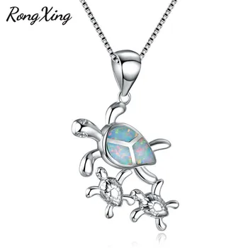 RongXing White Fire Opal Mom & Baby Turtle Pendant Necklaces For Women Silver Color Animal Jewelry Necklace NL0145
RongXing White Fire Opal Mom & Baby Turtle Pendant Necklaces For Women Silver Color Animal Jewelry Necklace NL0145