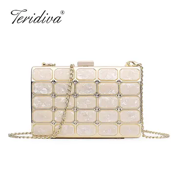 Gold Acrylic Lattice Design Women Evening Clutches Bags Small Party Minaudiere Handbags Purse Wedding Box Female Bolsas
Gold Acrylic Lattice Design Women Evening Clutches Bags Small Party Minaudiere Handbags Purse Wedding Box Female Bolsas