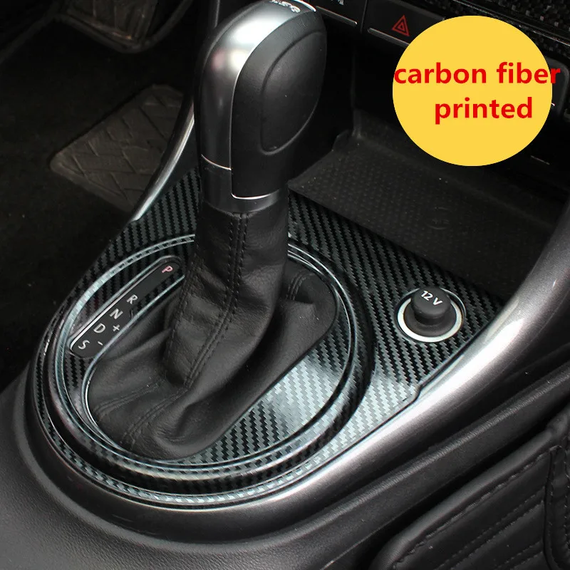 

Carbon Fiber Printed Car Gear Panel Cover Moulding Trim for Volkswagen Beetle 2012 2013 2014 2015 2016 2017 2018 Styling