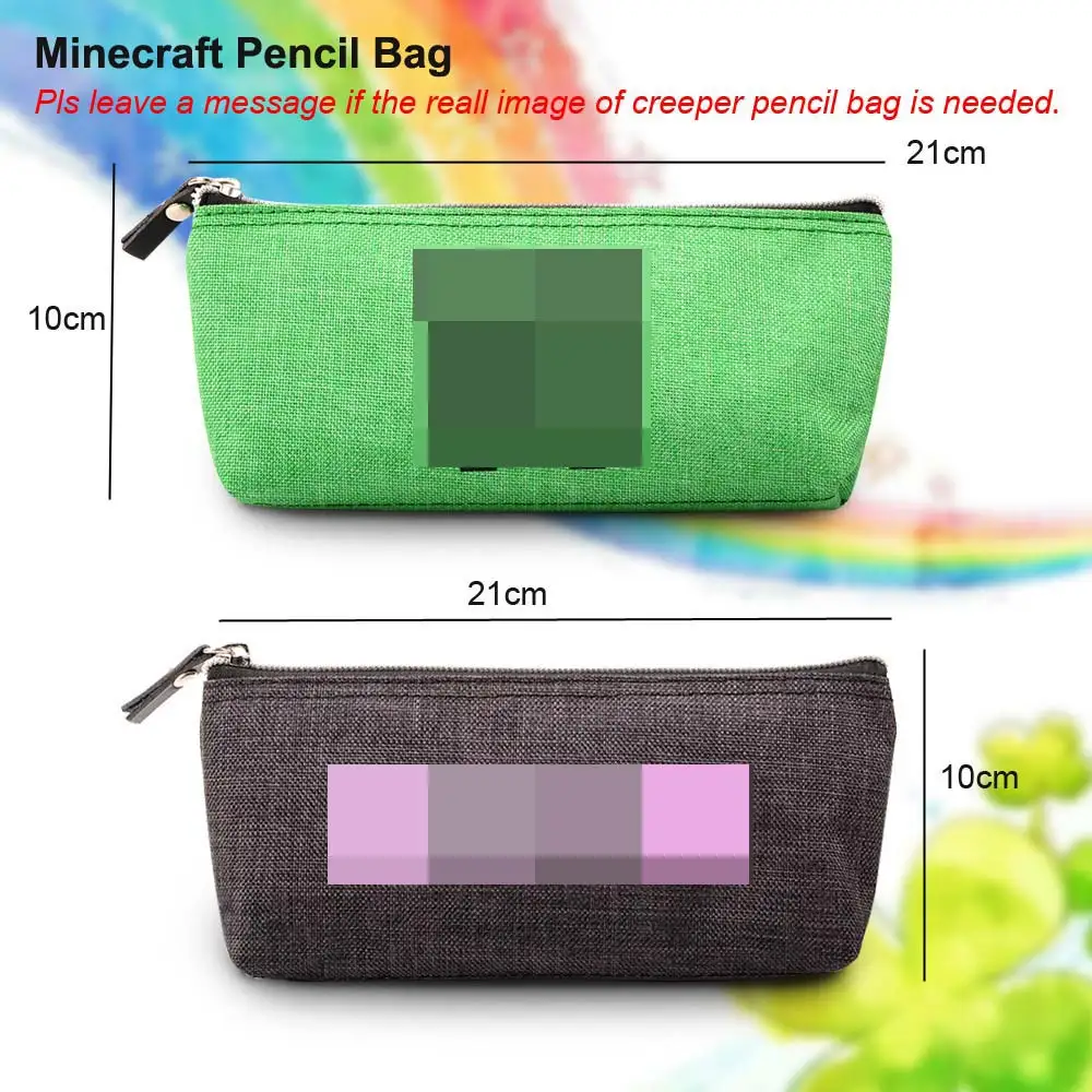 Free Shipping 2 Styles 21*10cm Minecraft Stationery Canvas Pencil Case Enderman Pencil Bag Coin Purse Birthday & Christmas Gifts
Free Shipping 2 Styles 21*10cm Minecraft Stationery Canvas Pencil Case Enderman Pencil Bag Coin Purse Birthday & Christmas Gifts