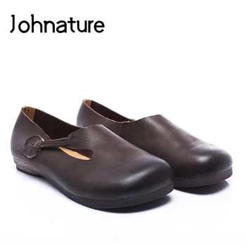 Johnature 2020 New Spring/Autumn Genuine Leather Casual Solid Round Toe Sewing Shallow Comfortable Slip-on Flats Women Shoes
Johnature 2020 New Spring/Autumn Genuine Leather Casual Solid Round Toe Sewing Shallow Comfortable Slip-on Flats Women Shoes