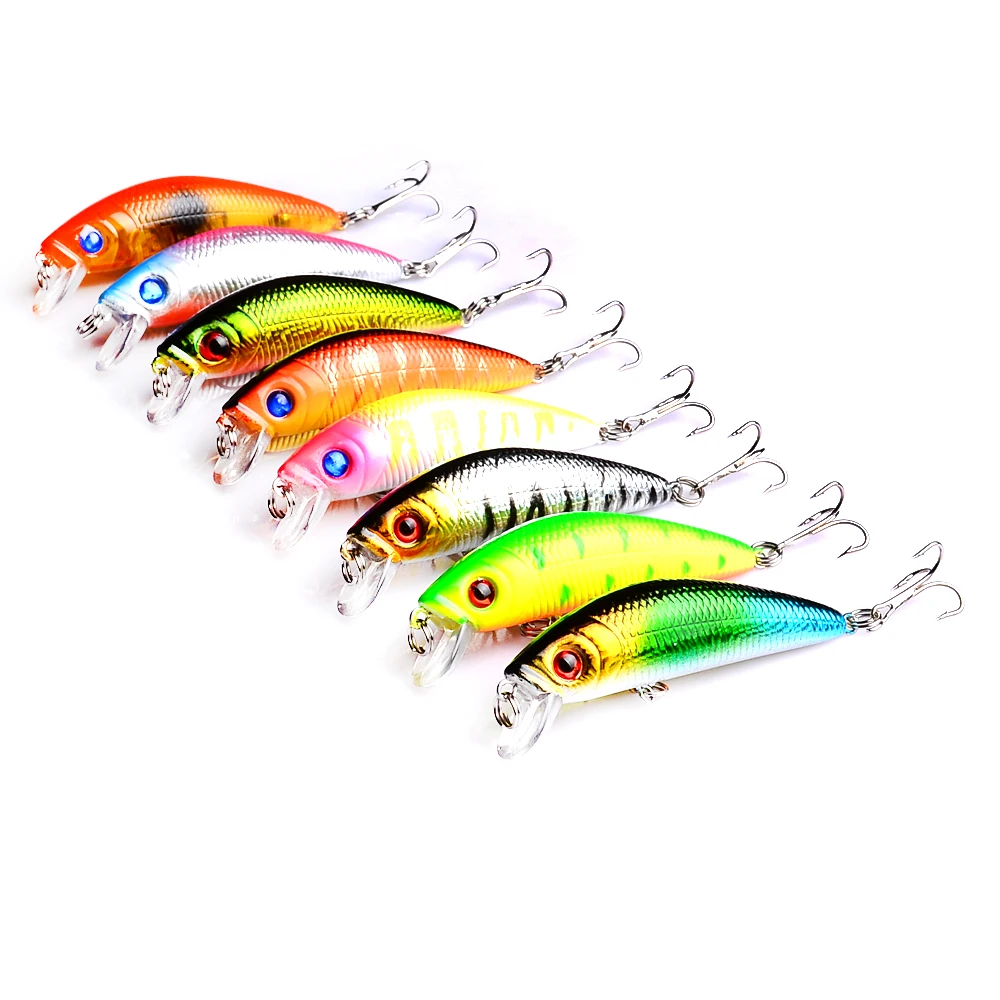 8pcs 70mm 8g Minnow Fishing Lure Artificial Plastic Hard Bait peche 3D Eyes Crankbait Wobblers Fishing Tackle
8pcs 70mm 8g Minnow Fishing Lure Artificial Plastic Hard Bait peche 3D Eyes Crankbait Wobblers Fishing Tackle