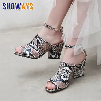 Fashion Faux Snakeskin Women Sandals High Strange Oblate Block Heels White Ankle Strap Slippers Casual Party Ladies Summer Shoes
Fashion Faux Snakeskin Women Sandals High Strange Oblate Block Heels White Ankle Strap Slippers Casual Party Ladies Summer Shoes