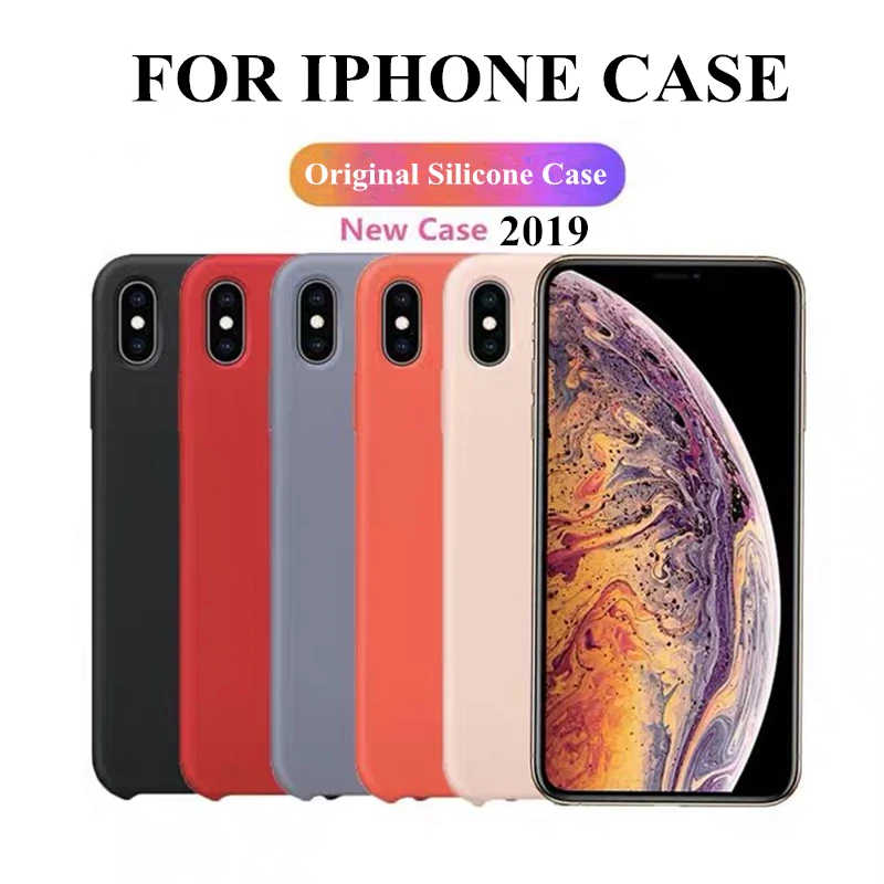 Have logo original soft silicone Case For iPhone 7 Case For iPhone X XR XS MAX Solid Color Phone Back Cover For iPhone 6 8 Plus
Have logo original soft silicone Case For iPhone 7 Case For iPhone X XR XS MAX Solid Color Phone Back Cover For iPhone 6 8 Plus