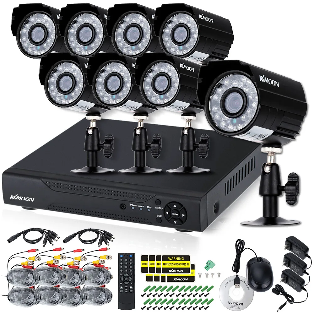 KKMOON 8CH AHD 960H CCTV DVR HDMI With 8PCS 720P IR-CUT Day Night Outdoor Waterproof Video Surveillance Security Camera System
KKMOON 8CH AHD 960H CCTV DVR HDMI With 8PCS 720P IR-CUT Day Night Outdoor Waterproof Video Surveillance Security Camera System