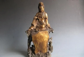 song voge gem S0181 Chinese Fane classical Old Bronze freeness Kwan-Yin Guan Yin Statue Sit on Hill
song voge gem S0181 Chinese Fane classical Old Bronze freeness Kwan-Yin Guan Yin Statue Sit on Hill