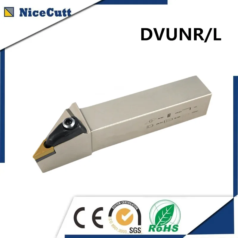 DVUNR2020K16/2525M16 Nicecutt External Turning Tool Holder for VNMG insert Lathe Tool Holder
DVUNR2020K16/2525M16 Nicecutt External Turning Tool Holder for VNMG insert Lathe Tool Holder
