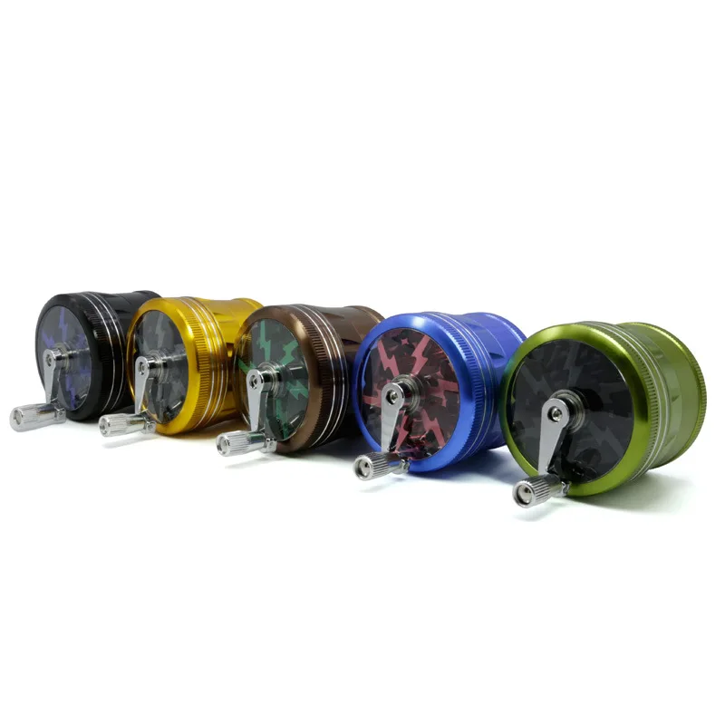 New Lightning 4Layer 63MM Aluminum Alloy Rocker Tobacco Herb Grinder Hand Broken Tobacco Cigar Grinder Mill Smoke Spice Crusher
New Lightning 4Layer 63MM Aluminum Alloy Rocker Tobacco Herb Grinder Hand Broken Tobacco Cigar Grinder Mill Smoke Spice Crusher