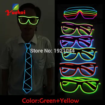 Double Colors Sound activated EL Wire Led Glasses Glow Party Lighting Colorful Glowing Classic Toys For Dj Bar Holiday Gift
Double Colors Sound activated EL Wire Led Glasses Glow Party Lighting Colorful Glowing Classic Toys For Dj Bar Holiday Gift