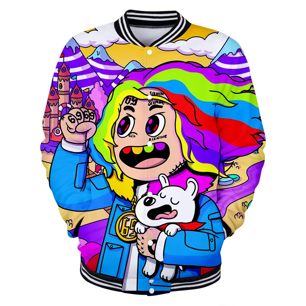 new latest harajuku 6ix9ine 3D baseball uniform men women models high quality anime style 6ix9ine 3D baseball jacket clothing
new latest harajuku 6ix9ine 3D baseball uniform men women models high quality anime style 6ix9ine 3D baseball jacket clothing