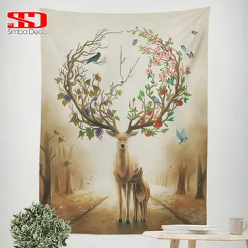 3D Elk Bird Animals Colorful Tapestry Fabric Decoration Living Room Simple Generous Rectangle Unique Wall Tapices Pared Colgante
3D Elk Bird Animals Colorful Tapestry Fabric Decoration Living Room Simple Generous Rectangle Unique Wall Tapices Pared Colgante