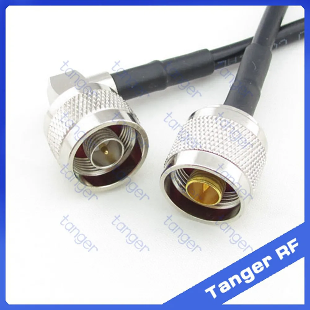 Hot sale Tanger N male plug to N male plug right angle 90 degree RF RG58 Pigtail Jumper Coaxial Cable 20inch 50cm High Quality
Hot sale Tanger N male plug to N male plug right angle 90 degree RF RG58 Pigtail Jumper Coaxial Cable 20inch 50cm High Quality