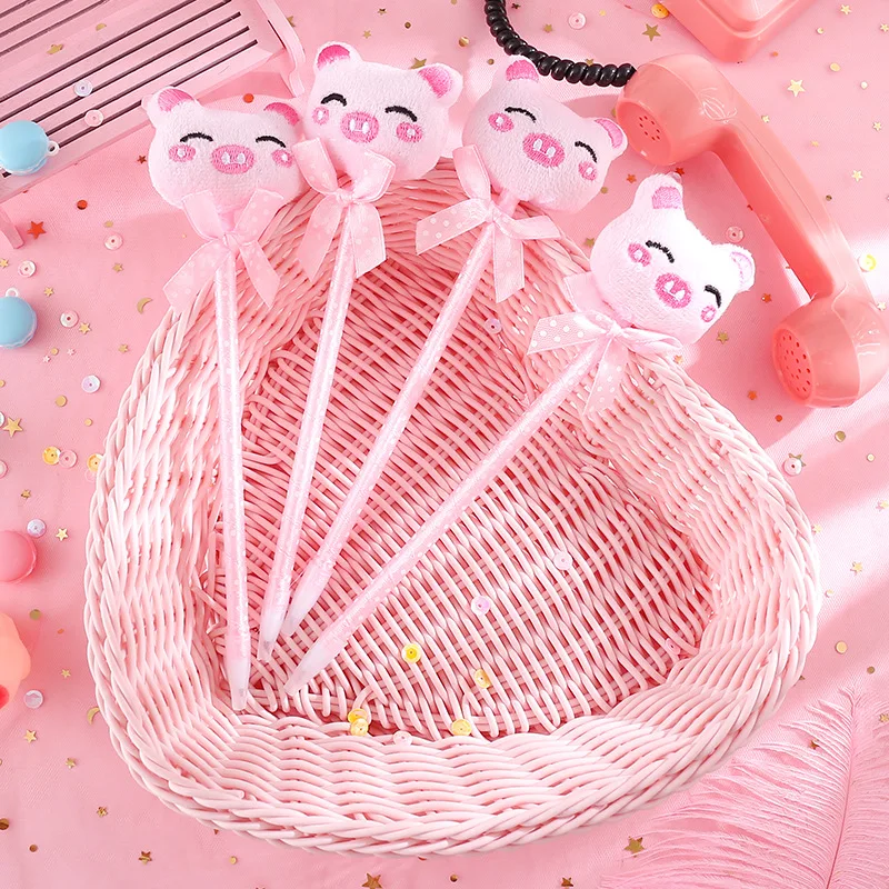 Plush Pink Pig Ballpoint Pen Cute Bow ball Pens For Kids Gifts School Supplies Cute Stationery
Plush Pink Pig Ballpoint Pen Cute Bow ball Pens For Kids Gifts School Supplies Cute Stationery