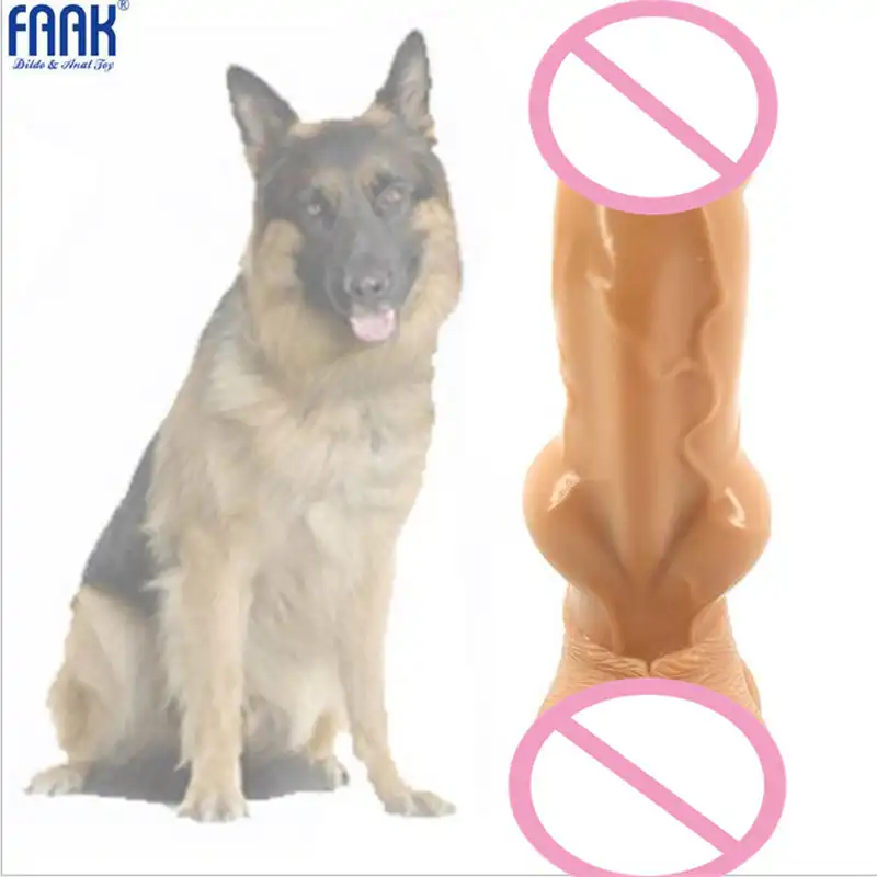 Big Animals Porn - FAAK Realistic Dog Dildo With Suction Cup Female ...