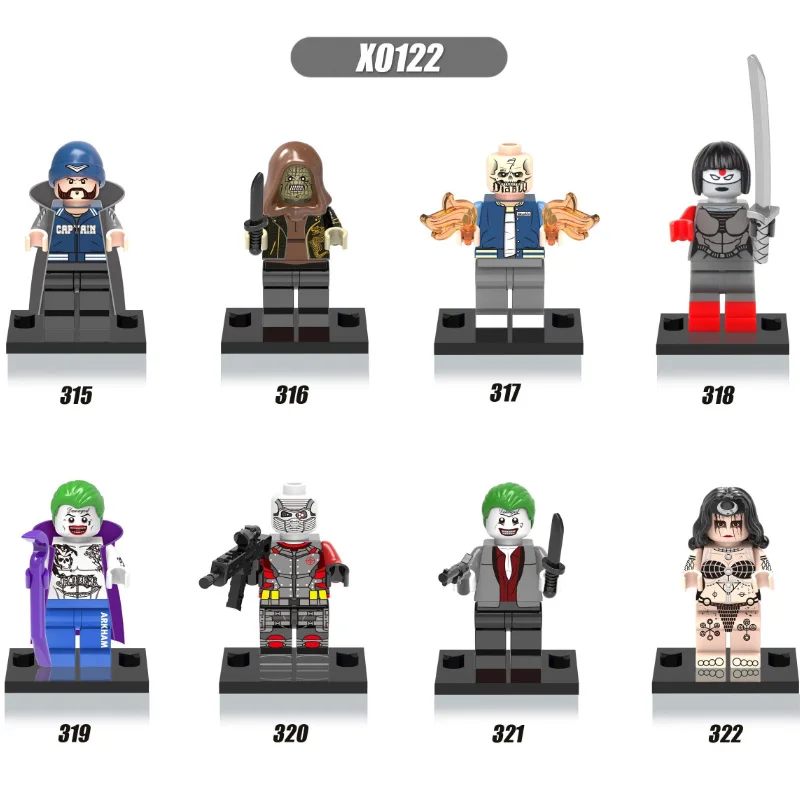 Single Sale Super Heroes Boomerang Joker Enchantress Killer Croc Katana Deadshot Suicide Squad Building Blocks Kids Toys
Single Sale Super Heroes Boomerang Joker Enchantress Killer Croc Katana Deadshot Suicide Squad Building Blocks Kids Toys