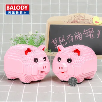 Balody 16117 Pink Pig Piggy Bank Money Box 3D Model sticker 1030pcs DIY Diamond Mini Building Blocks Bricks Assembly Toy plane
Balody 16117 Pink Pig Piggy Bank Money Box 3D Model sticker 1030pcs DIY Diamond Mini Building Blocks Bricks Assembly Toy plane