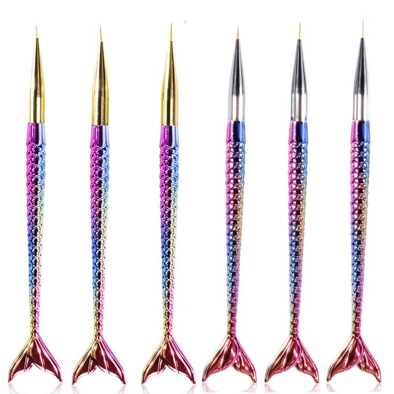 3Pcs/set 7/9/11mm Nail Art Gradient Mermaid Design Painting Drawing Pen Liner Lines Stripes Brush Flower Nail Art Manicure Tools
3Pcs/set 7/9/11mm Nail Art Gradient Mermaid Design Painting Drawing Pen Liner Lines Stripes Brush Flower Nail Art Manicure Tools