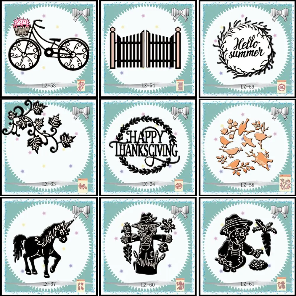 1Pc Unicorn Thanksgiving Metal Cutting Dies Stencil DIY Scrapbooking Photo Album Decor Different Styles Embossing Cards
1Pc Unicorn Thanksgiving Metal Cutting Dies Stencil DIY Scrapbooking Photo Album Decor Different Styles Embossing Cards
