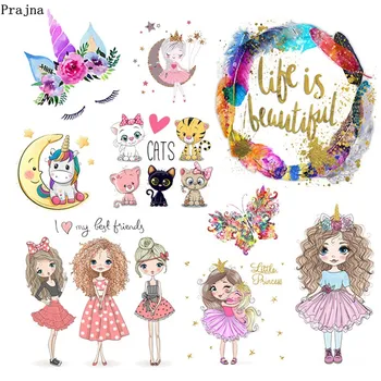 Prajna Unicorn Fashion Girl Iron On Heat Transfers Cartoon Stickers Thermal Heat Transfer Vynil Iron On Patches For Clothing DIY
Prajna Unicorn Fashion Girl Iron On Heat Transfers Cartoon Stickers Thermal Heat Transfer Vynil Iron On Patches For Clothing DIY