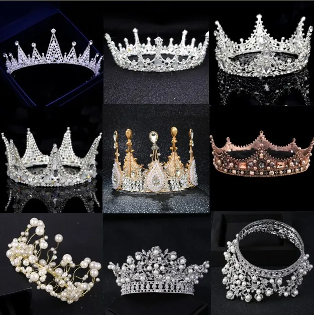Luxury Silver Rhinestone Pearl Queen Diadem Bride Crown Wedding Tiara Crown Headpiece Wedding Prom Party Hair Accessories Tiara
Luxury Silver Rhinestone Pearl Queen Diadem Bride Crown Wedding Tiara Crown Headpiece Wedding Prom Party Hair Accessories Tiara