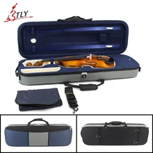 Black Gray & Blue Stitching Canvas Rectangle Violin Case Large Storage Space w/ Hygrometer Straps for 4/4 3/4 1/2 1/4 1/8 Violin
Black Gray & Blue Stitching Canvas Rectangle Violin Case Large Storage Space w/ Hygrometer Straps for 4/4 3/4 1/2 1/4 1/8 Violin