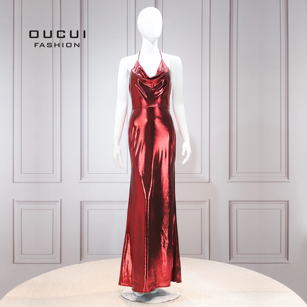 Halter Sleeveless Red Cocktail Dress Elegant Luxury Party Gowns Vestido De Coctel Knitting Robe De Soiree OL103525
Halter Sleeveless Red Cocktail Dress Elegant Luxury Party Gowns Vestido De Coctel Knitting Robe De Soiree OL103525