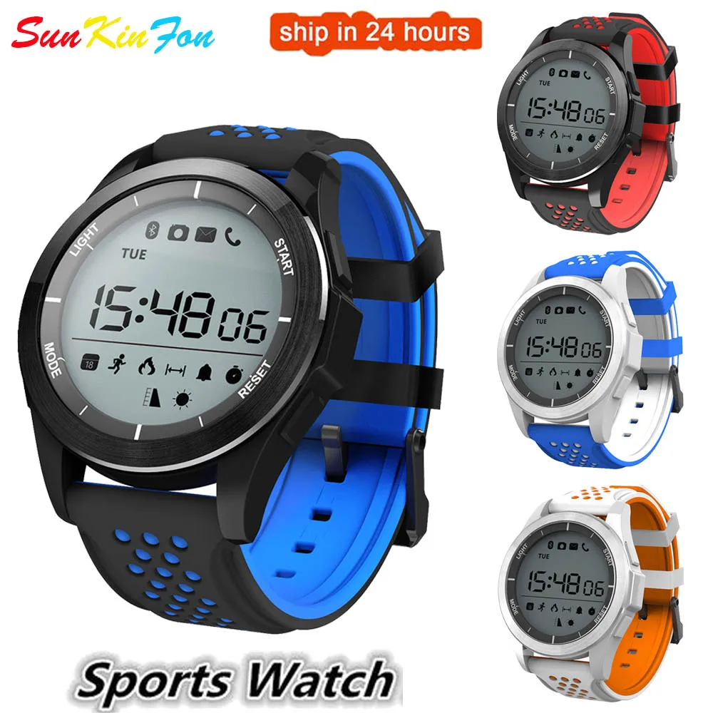 Фото SunKinFon Q8 Bluetooth спортивные Смарт-часы IP68 Водонепроницаемый Шагомер фитнес-трекер