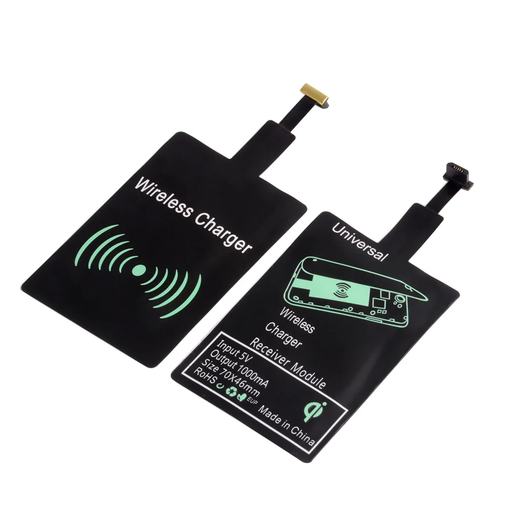 Proelio Universal Qi Wireless Charger Receiver For iPhone 5S SE 7 6S 6 Plus Pad Android Micro USB Type C Smart Charging Receptor (7)